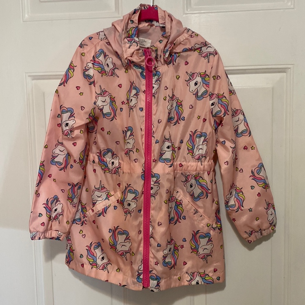 Girls H&M jacket. Unicorns.